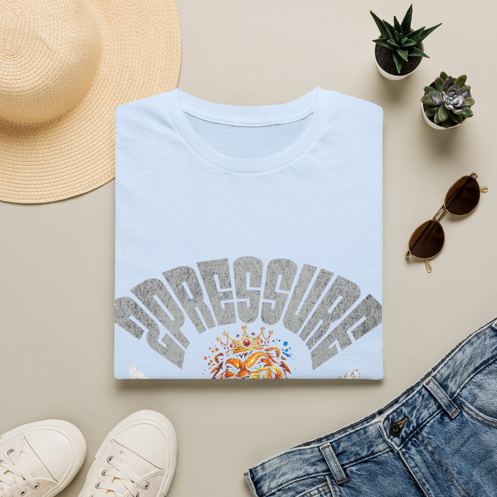 2Pressure King Vintage Tiger T‑Shirt — Retro Arch Logo Graphic Tee
