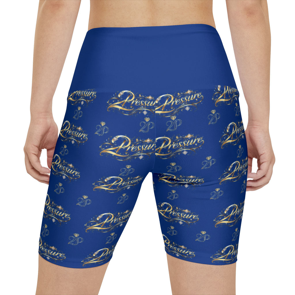 Dreams 20th Anniversary Women's Workout Shorts — Blue All-Over Print Activewear