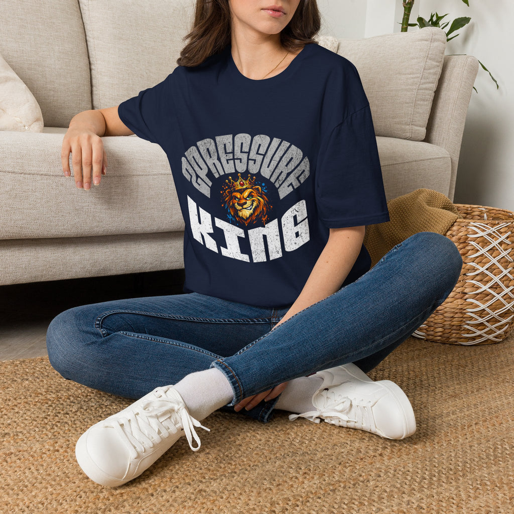 2Pressure King Vintage Tiger T‑Shirt — Retro Arch Logo Graphic Tee