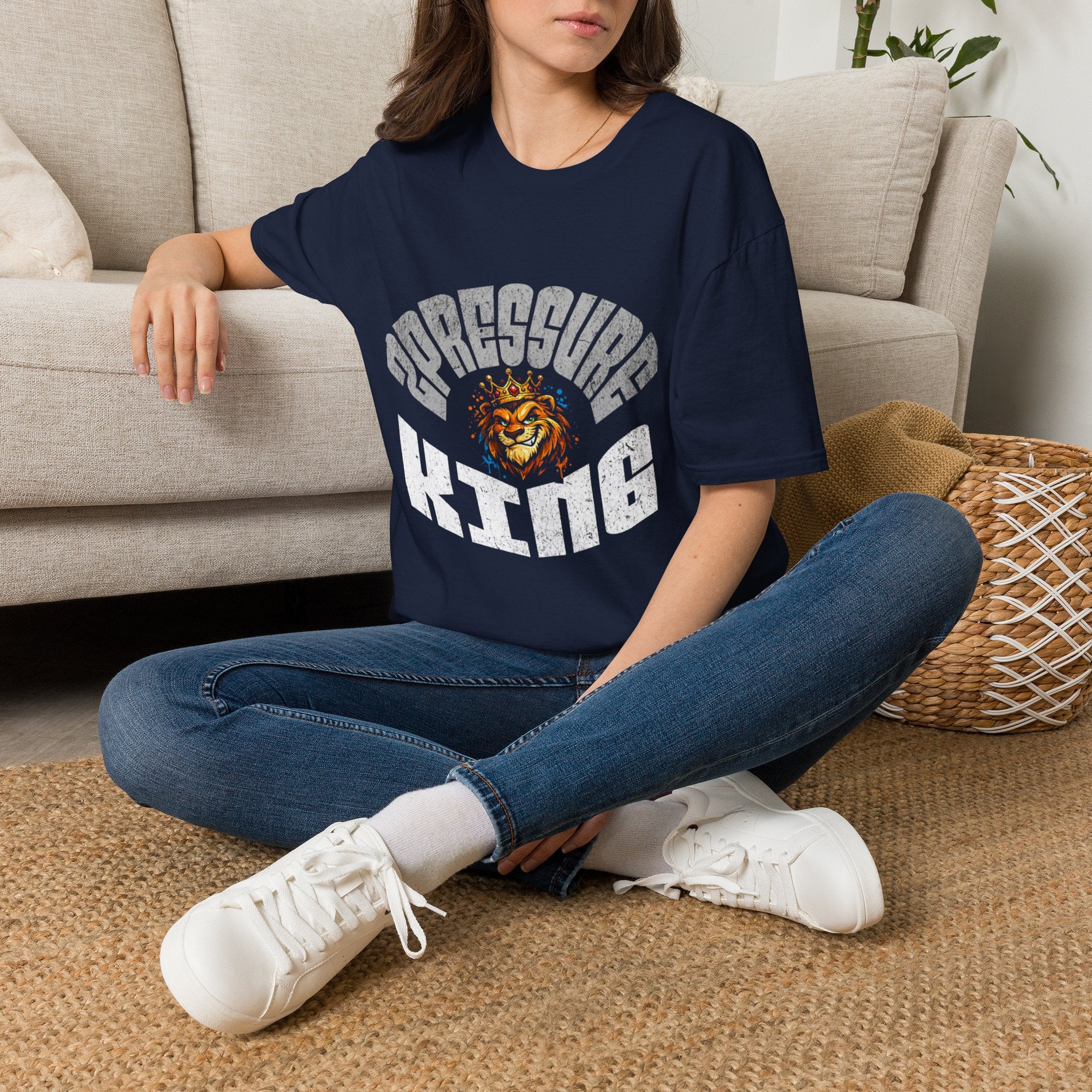 2Pressure King Vintage Tiger T‑Shirt — Retro Arch Logo Graphic Tee