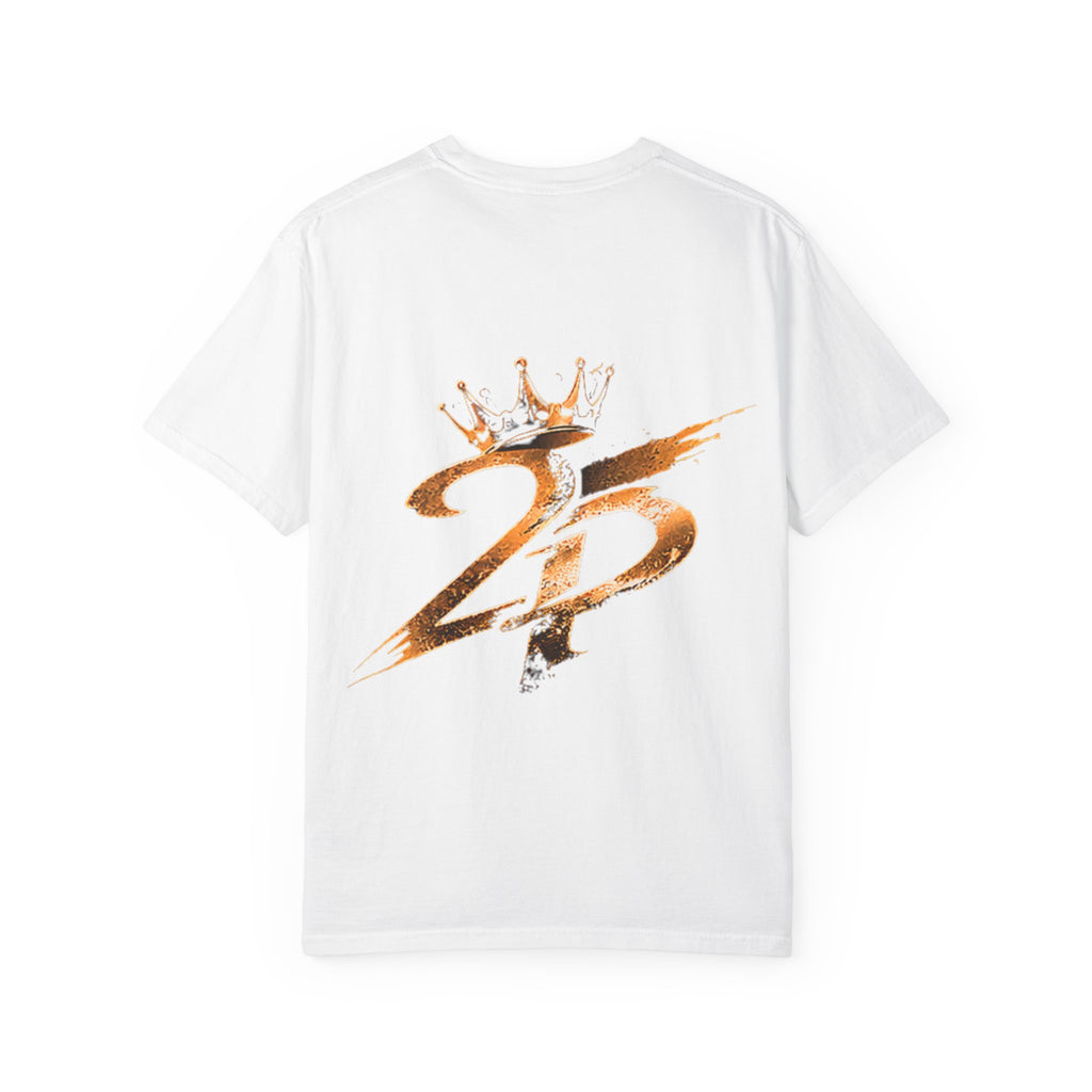 Lion King Graphic T-Shirt — Regal Crowned Lion Front & '25' Back Design