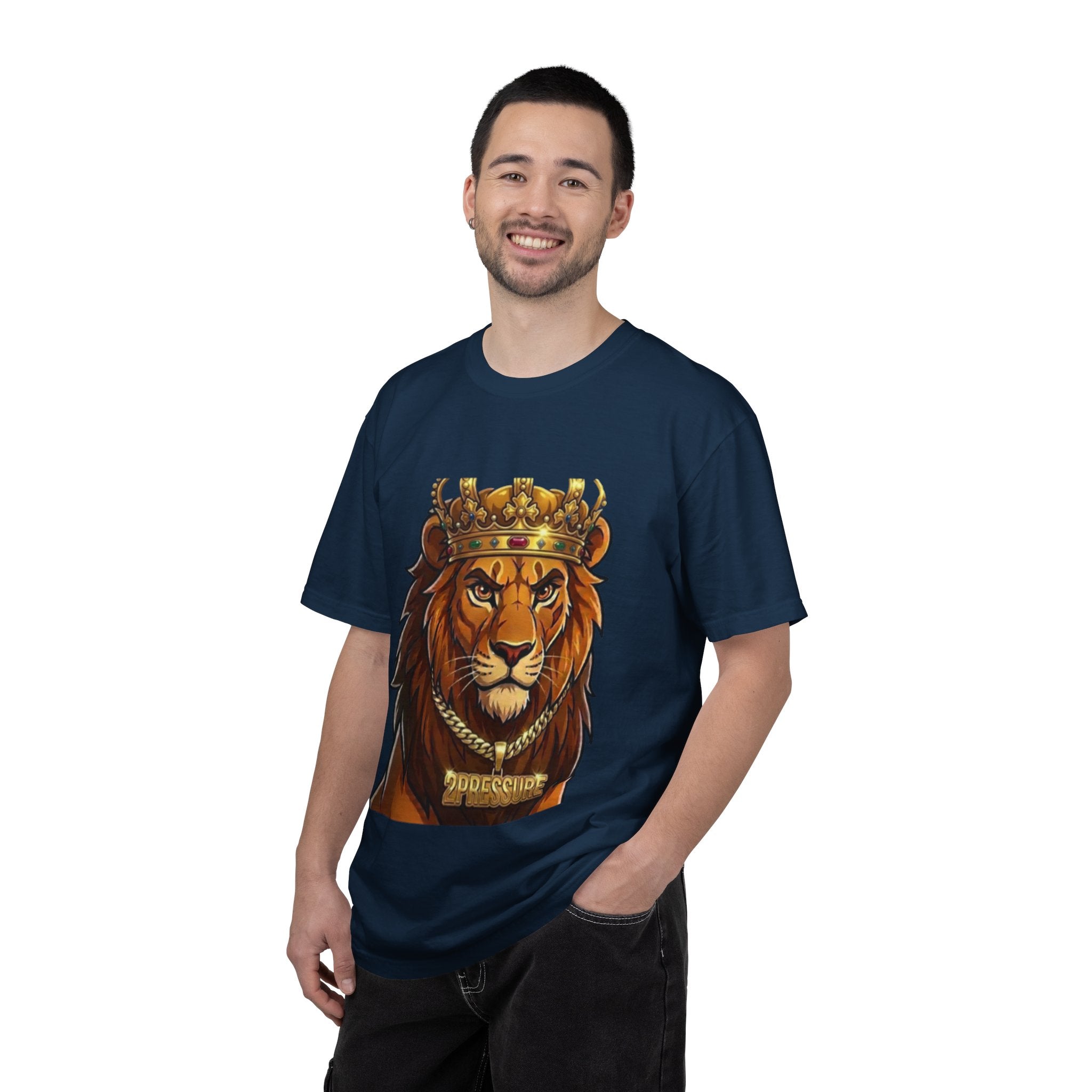 Lion King Graphic T-Shirt — Regal Crowned Lion Front & '25' Back Design