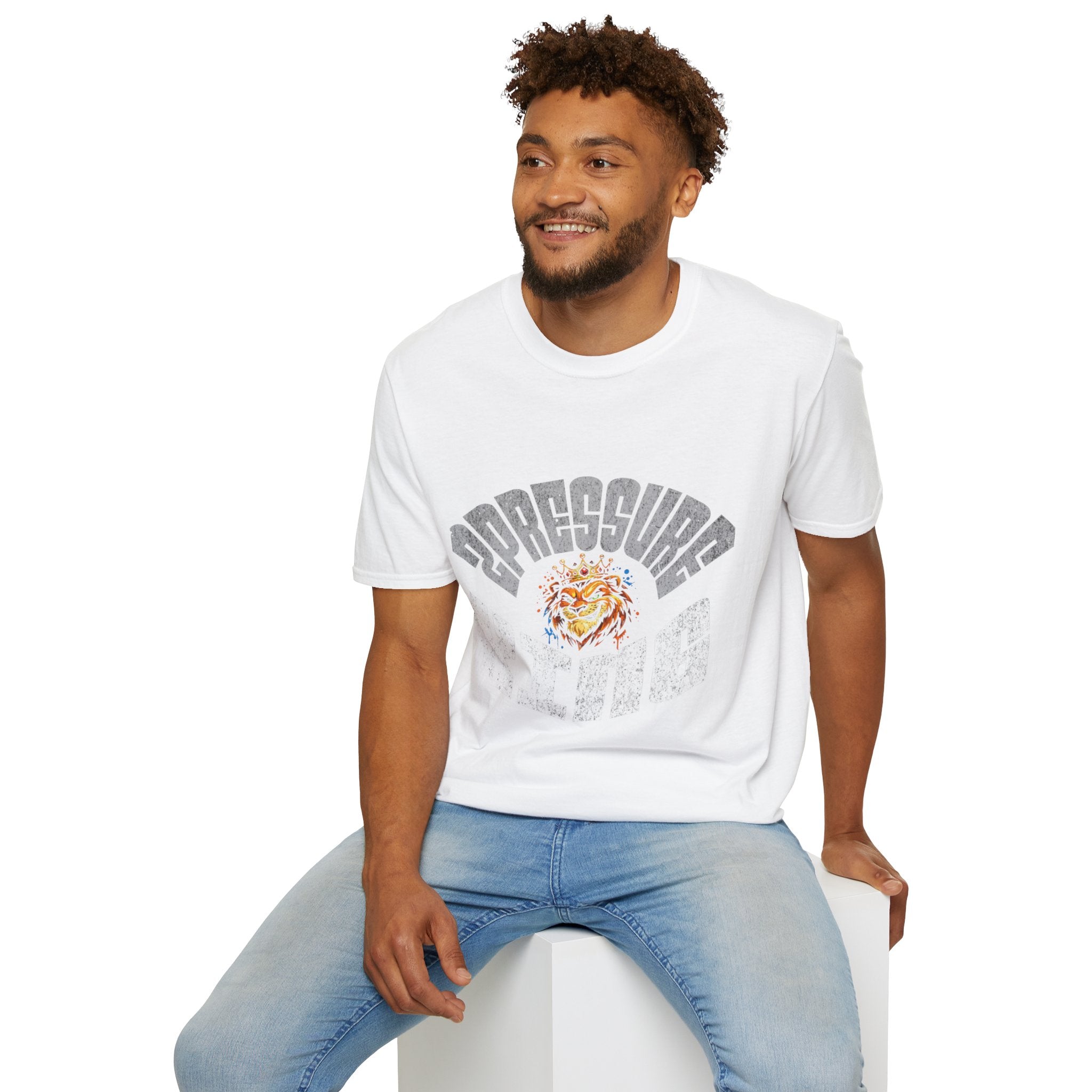 2Pressure King Vintage Tiger T‑Shirt — Retro Arch Logo Graphic Tee