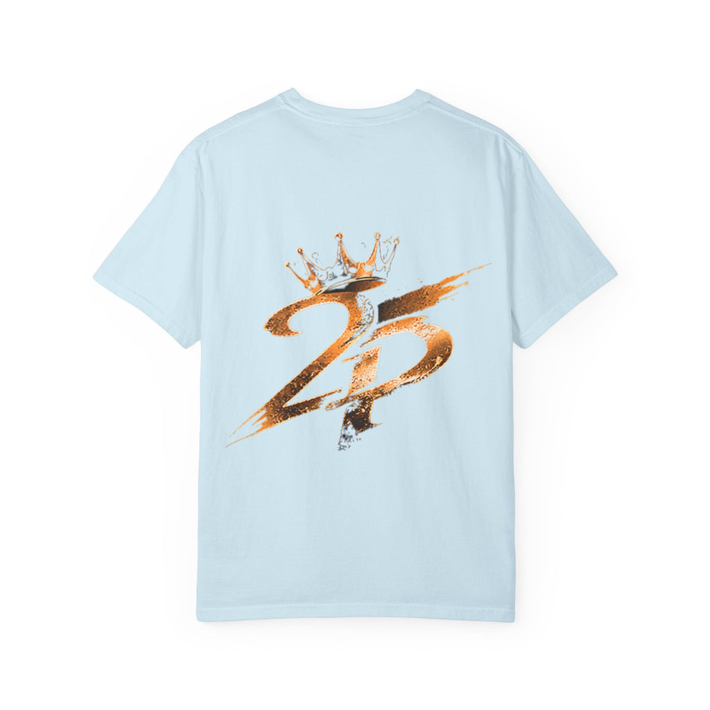 Lion King Graphic T-Shirt — Regal Crowned Lion Front & '25' Back Design