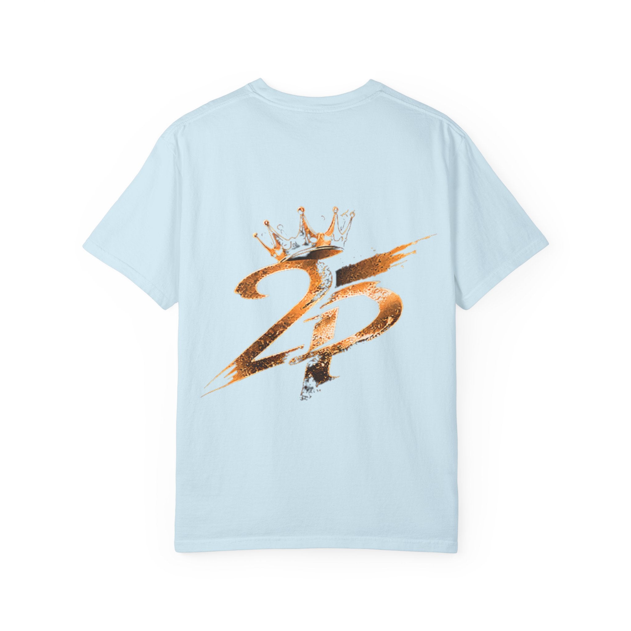 Lion King Graphic T-Shirt — Regal Crowned Lion Front & '25' Back Design