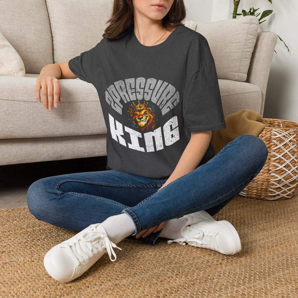 2Pressure King Vintage Tiger T‑Shirt — Retro Arch Logo Graphic Tee