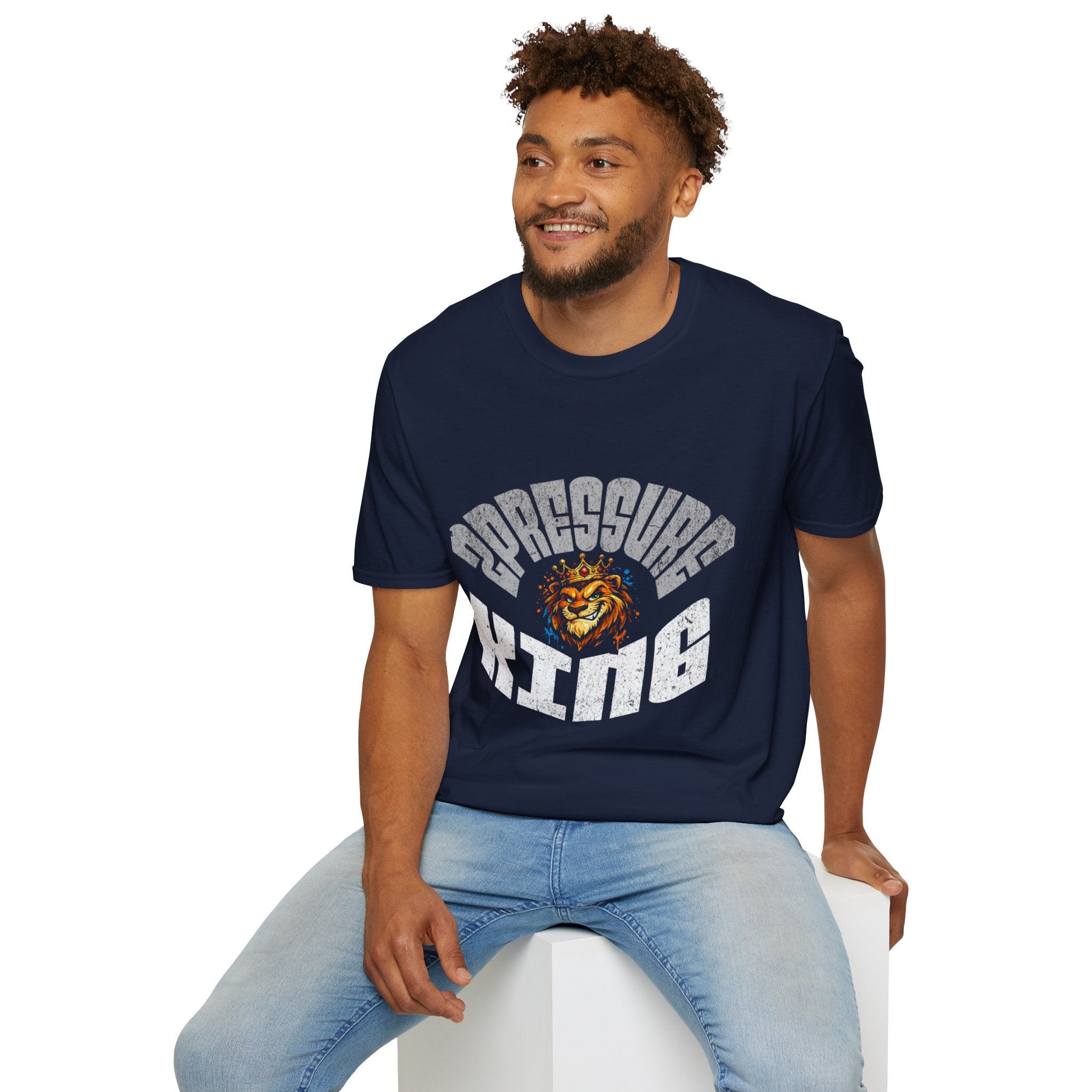 2Pressure King Vintage Tiger T‑Shirt — Retro Arch Logo Graphic Tee