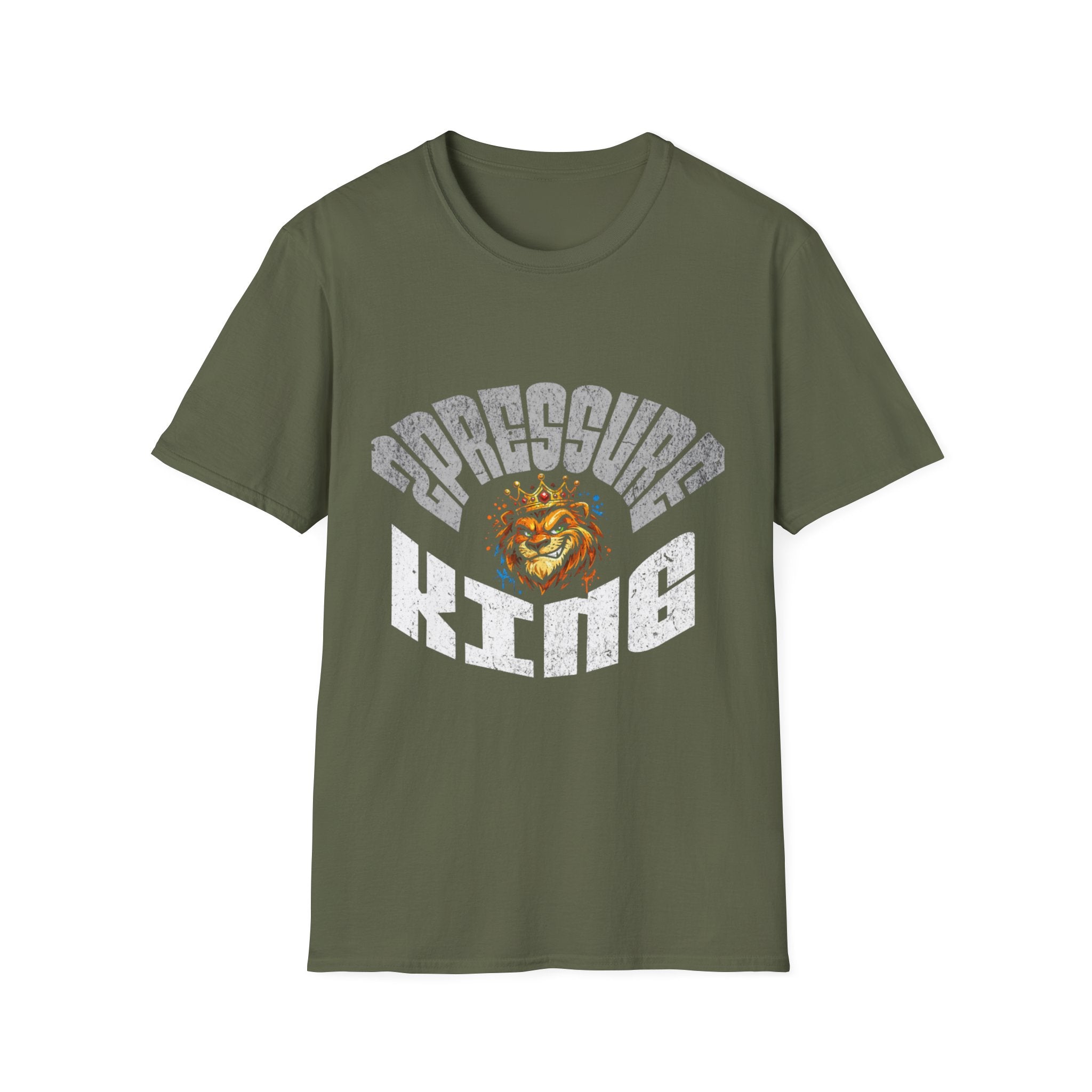 2Pressure King Vintage Tiger T‑Shirt — Retro Arch Logo Graphic Tee
