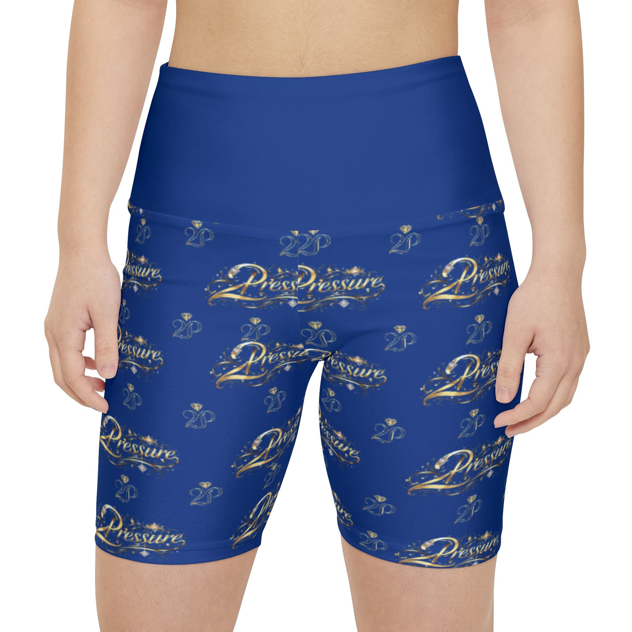 Dreams 20th Anniversary Women's Workout Shorts — Blue All-Over Print Activewear