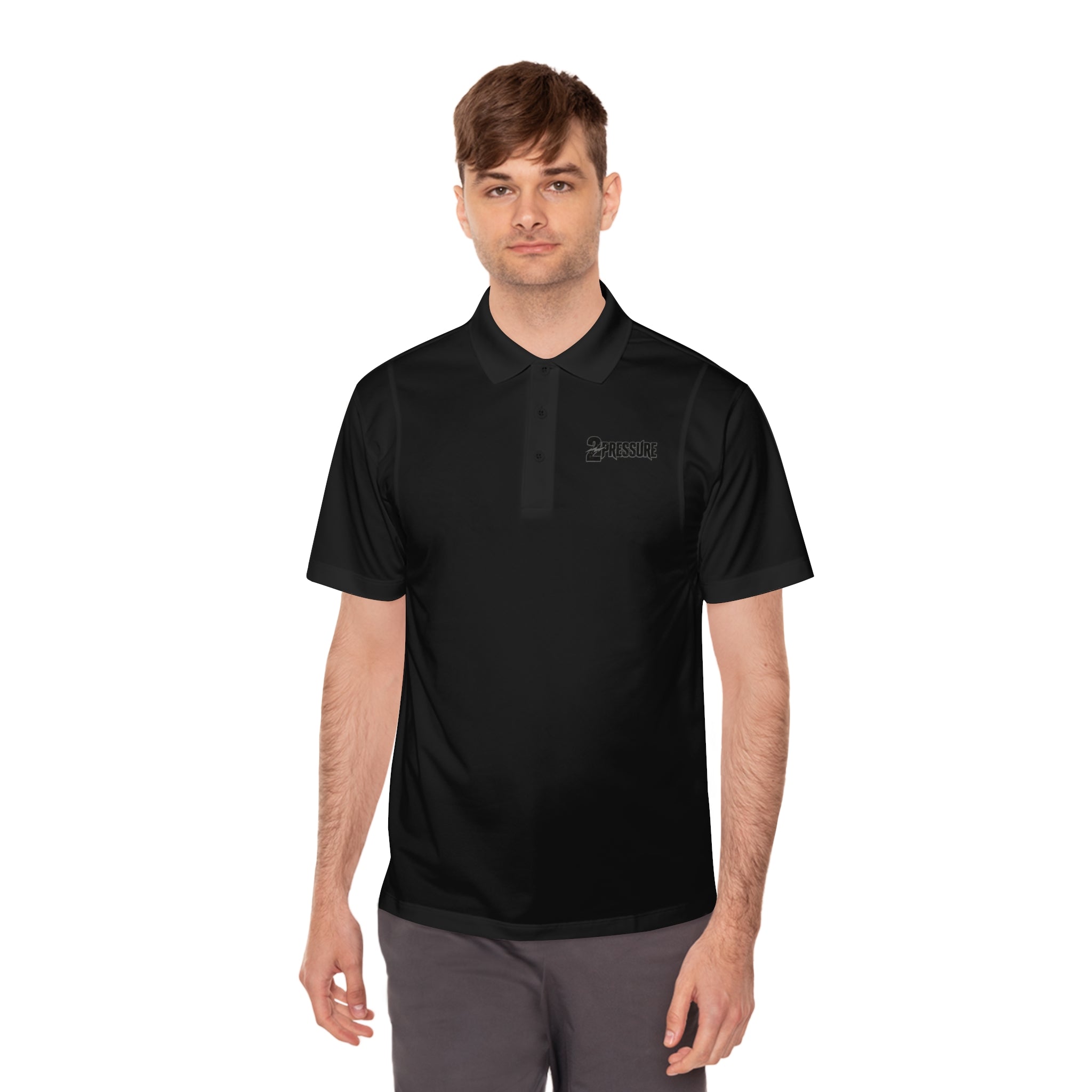 Polo Shirt — Minimal Chest Logo Men's Sport Polo