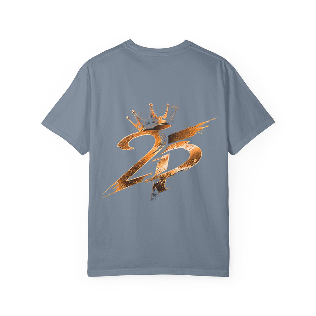 Lion King Graphic T-Shirt — Regal Crowned Lion Front & '25' Back Design