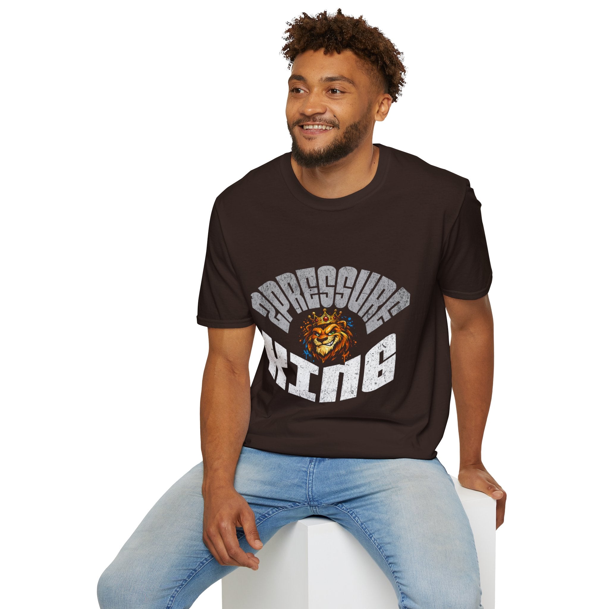 2Pressure King Vintage Tiger T‑Shirt — Retro Arch Logo Graphic Tee