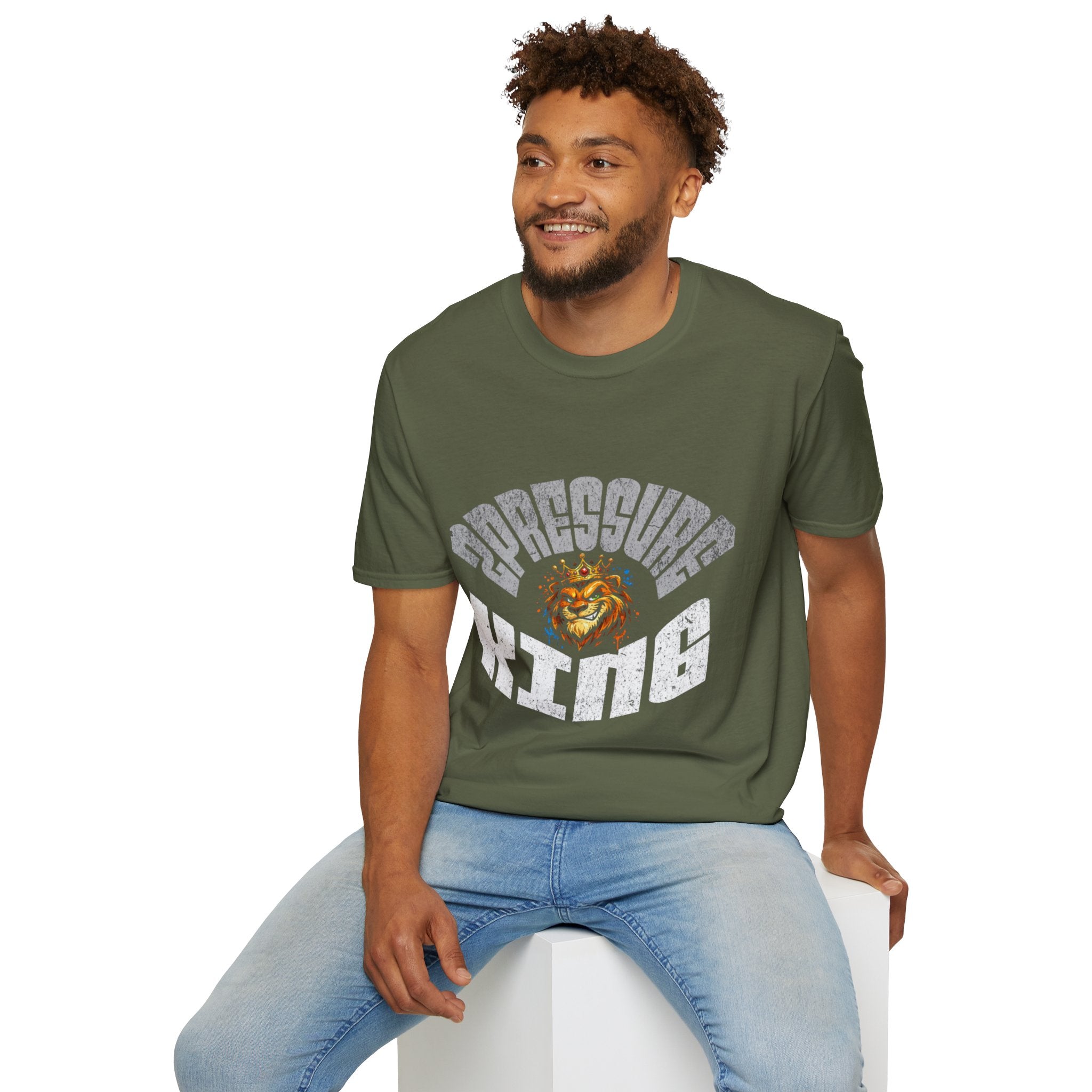 2Pressure King Vintage Tiger T‑Shirt — Retro Arch Logo Graphic Tee
