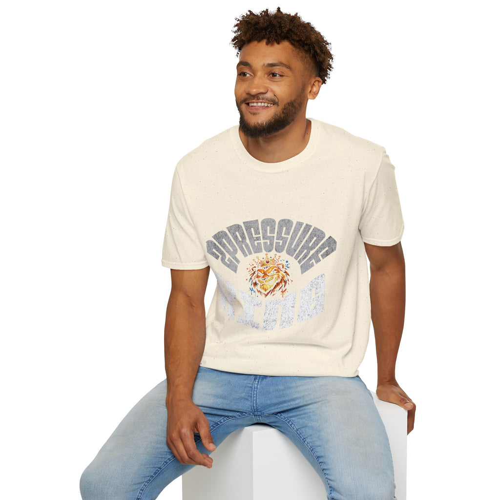 2Pressure King Vintage Tiger T‑Shirt — Retro Arch Logo Graphic Tee
