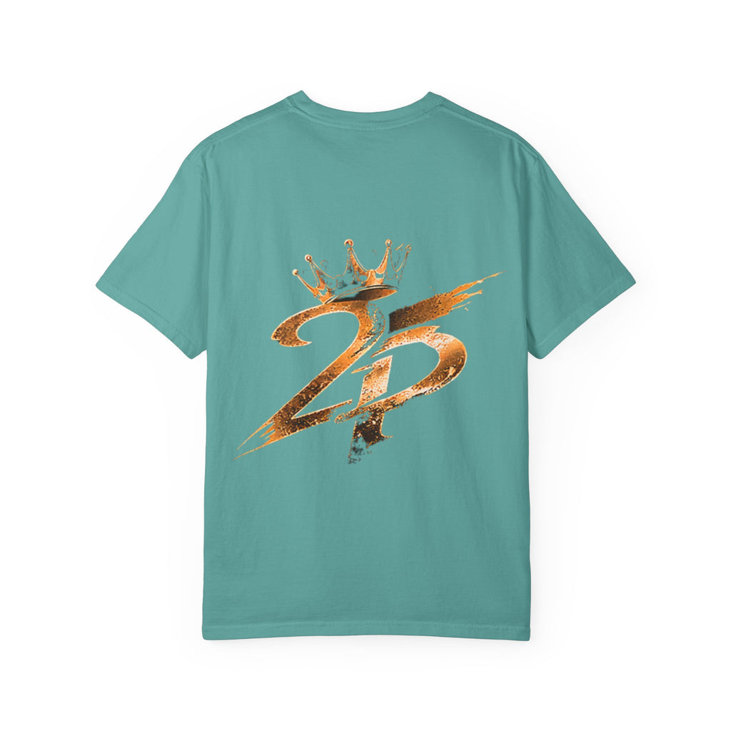 Lion King Graphic T-Shirt — Regal Crowned Lion Front & '25' Back Design