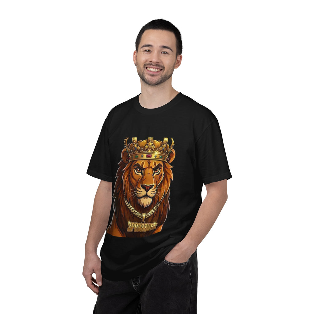 Lion King Graphic T-Shirt — Regal Crowned Lion Front & '25' Back Design
